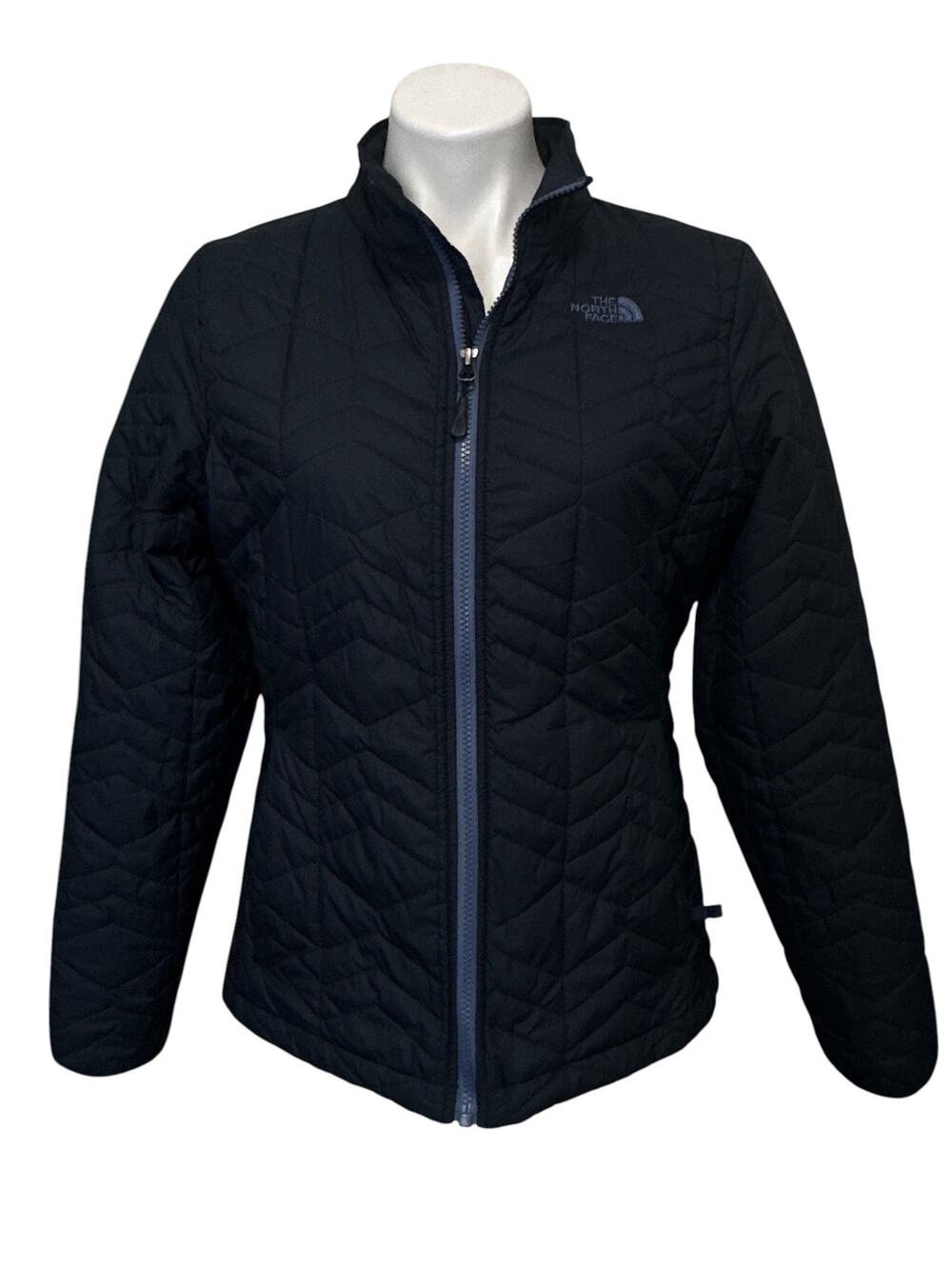 North Face Bombay Jacket Women's Large Navy Quilted Puffer Ski Mid Layer Coat